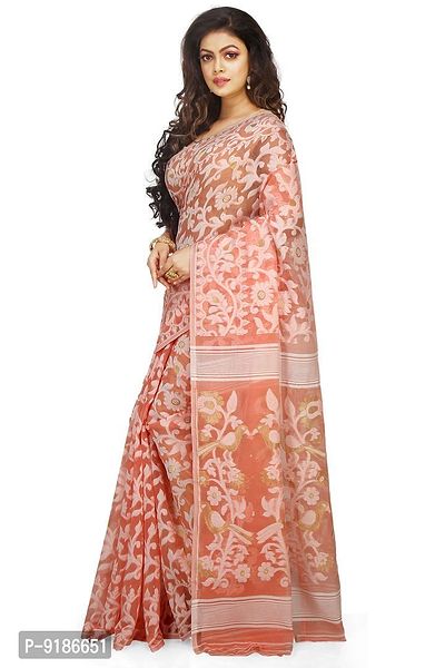 Women Dhakai Allover Soft Flower Jamdani Sarees