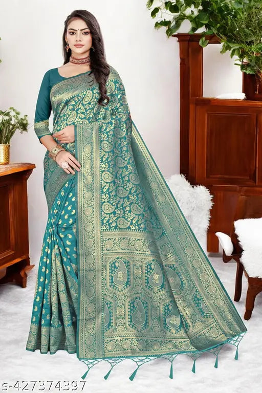 Latest Banarasi Silk & Kanjeevaram Base Jacquard Sarees