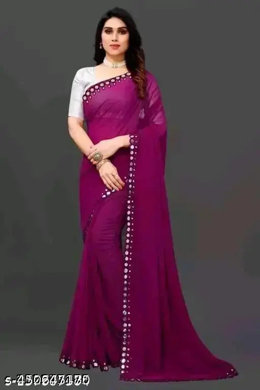 NEW FENCY GEORGETTE CUT WORK SAREE