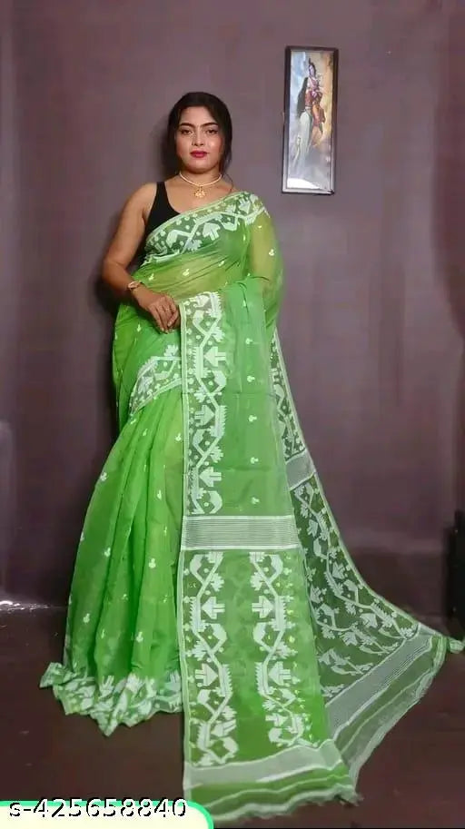 SOFT DAKHI JAMDANI SAREE